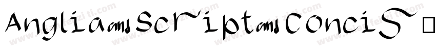 Anglia Script Concis字体转换